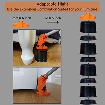 Easy-Use Heavy Duty Furniture Lifter & Roller Set