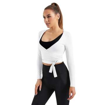 Mustcan Women's Tie Front Shrug Long Sleeve Bolero Cardigan Lightweight Cropped Twist Open Front Casual Short Shawl Tops-White