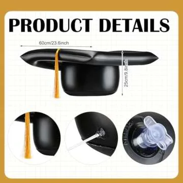 2025 Graduation Car Decoration Set with Inflatable Cap