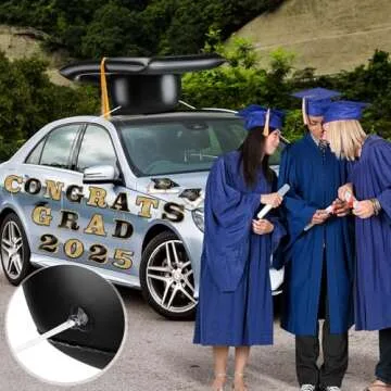 2025 Graduation Car Decoration Set with Inflatable Cap