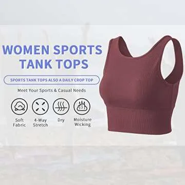 Climb Crop Tank Tops for Women - Versatile and Stylish