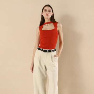 RISANTRY Women's Black Belts with Sliver Buckle Elegant Leather Waist Belt Ladies Belts for Jeans Dress & Casual Wear