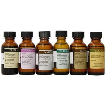 Bakto Flavors Best Sellers Natural Flavors Collection - Vanilla, Lavender, Coconut, Peppermint, Root Beer, Mango