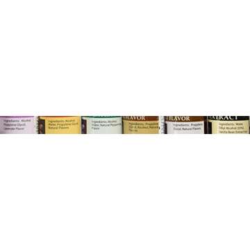 Bakto Flavors Best Sellers Natural Flavors Collection - Vanilla, Lavender, Coconut, Peppermint, Root Beer, Mango