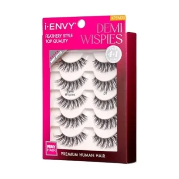 i-ENVY Demi Wispies False Lashes Multi Pack 100% Human Hair