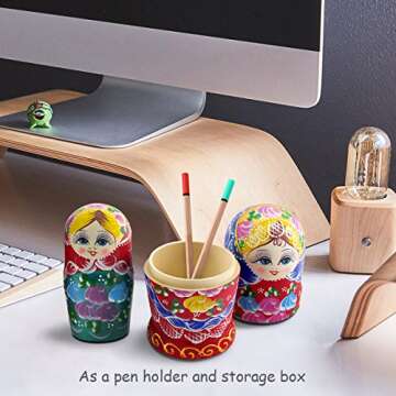 Starxing Russian Nesting Dolls - Handmade Matryoshka Set