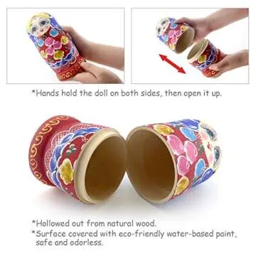Starxing Russian Nesting Dolls - Handmade Matryoshka Set