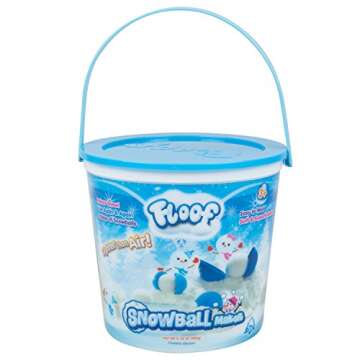 Floof Modeling Clay - Reuseable Indoor Snow - Snowball Maker with 7 Pieces.