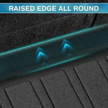 Mixsuper Cargo Liner for Toyota RAV4 All Models 2019-2025, All Weather Trunk Liner Rear Cargo Mat Anti-Slip Durable Black