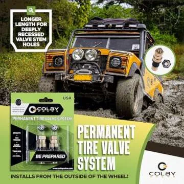 Colby Valve Permanent Valve Stem Replacement Kit | Heavy Duty Metal Emergency Valve Stems for Tubeless Tires | Quick Install from Outside of The Wheel | Made in USA from Quality 360 Brass Components