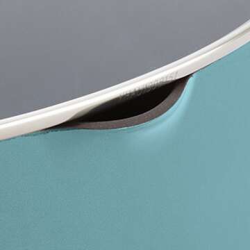 Rachael Ray Cucina Nonstick Pasta Stock Pot with Lid and Spout, 8 Quart, Agave Blue