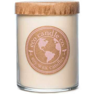 Eco-Friendly 18 oz. Double Wick Candle in Recycled Glass - Yellow Cake & Icing