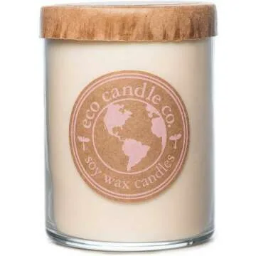 Eco-Friendly 18 oz. Double Wick Candle in Recycled Glass - Yellow Cake & Icing