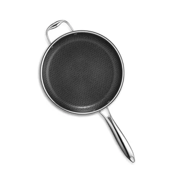 HexClad 3.3 Qt Deep Sauté Pan with Lid