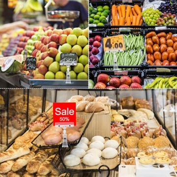 Mlici Clear Sign Clips for Retail and Events - 16 Pack