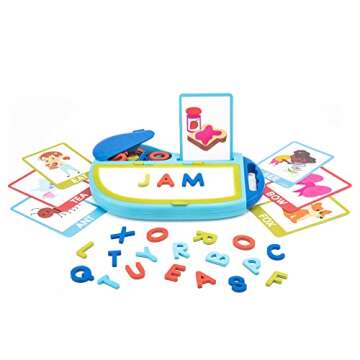 Educational Insights AlphaMagnets GO! Spelling Activity Set, 73 Pieces, Gift for Toddlers Ages 4+