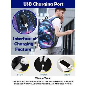 ProEtrade Stylish Backpack with USB Charging for All