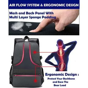 ProEtrade Stylish Backpack with USB Charging for All