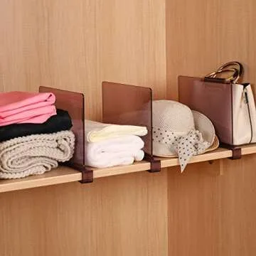 Sooyee 8 Pack Acrylic Shelf Dividers for Organizing