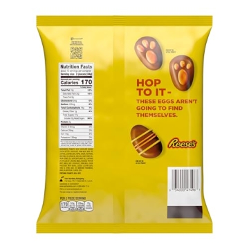 REESE'S Milk Chocolate Peanut Butter Eggs Easter Candy Bag