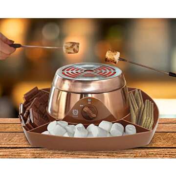 ULTICOR Electric Flameless S'mores Maker for Indoor Fun