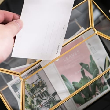 Elegant Vellon Clear Wedding Gift Card Box with Lock