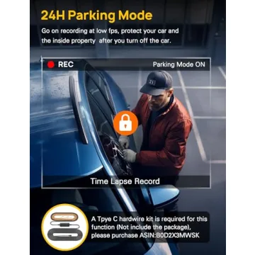 Anyski 3 Channel WiFi Dash Cam with 64GB Card