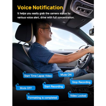 Anyski 3 Channel WiFi Dash Cam with 64GB Card