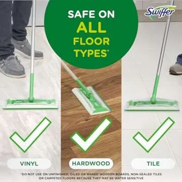 Swiffer Sweep + Mop, Wet Pads Refill, Floor Cleaner, Cleaning Cloths, Heavy Duty, Fresh, 20ct