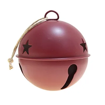 Haute Decor Jingle Bell Ornaments 3.35-inch - 6-Pack