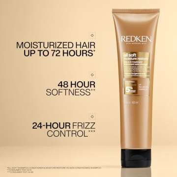 Redken All Soft Moisture Restore Leave-In Treatment | With Hyaluronic Acid and Argan Oil| Hair Treat...