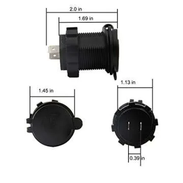 Dual USB Charger Socket for Cars Waterproof Power Outlet