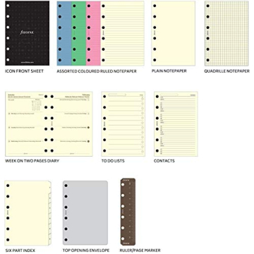 Filofax Classic Leather Organizer Diary Agenda Bundle