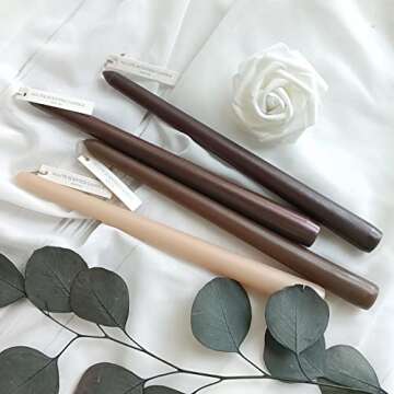 Gradient Color Scented Taper Candles for Weddings and Decor