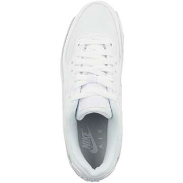 Nike Women Running Shoe, White White White Wolf Grey, 9