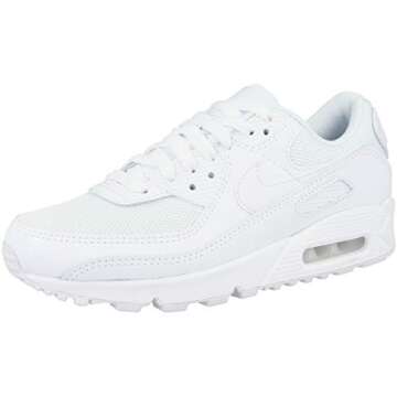 Nike Women Running Shoe, White White White Wolf Grey, 9