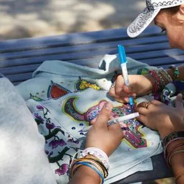 Sharpie Permanent Markers, Ultra Fine Tip Markers Set, Quick Drying And Fade Resistant Artist Marker For Wood, Plastic Paper, Metal, And More, Drawing, Coloring, And Poster Marker, Assorted Colors, 12 Count