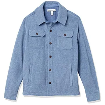 Amazon Essentials Men's Polar Fleece Shirt Jacket for All Occasions