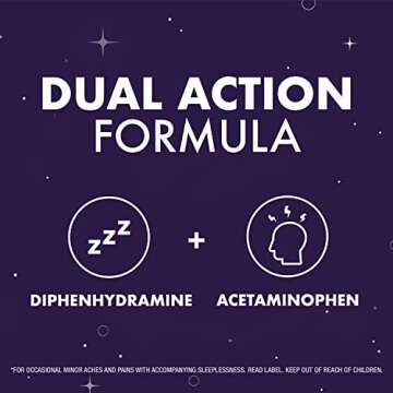 Vicks ZzzQuil Nighttime Pain Relief Sleep Aid Liquid, Max Strength Pain Reliever, Black Cherry Flavored, 12 Fl Oz, Pack of 2