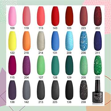 Lavender Violets 27 Color Gel Nail Polish Set
