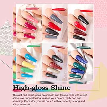 Lavender Violets 27 Color Gel Nail Polish Set