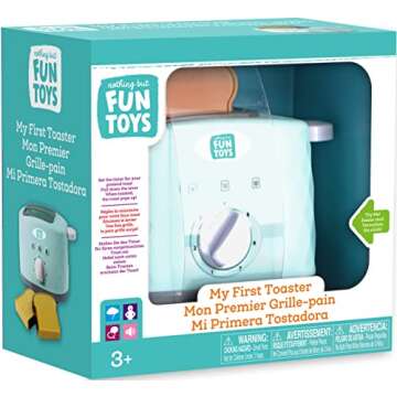Nothing But Fun Toys My First Toaster Playset Designed for Children Ages 3+ Years, Multi