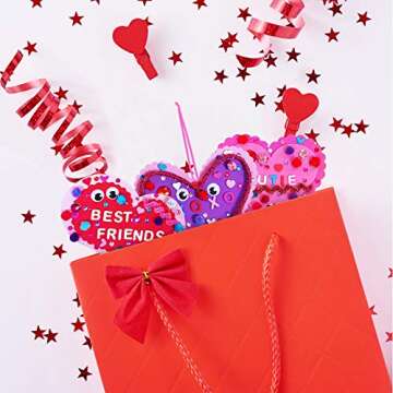 Valentine's Day Heart Ornaments Craft Kit for Kids