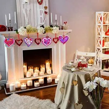 Valentine's Day Heart Ornaments Craft Kit for Kids