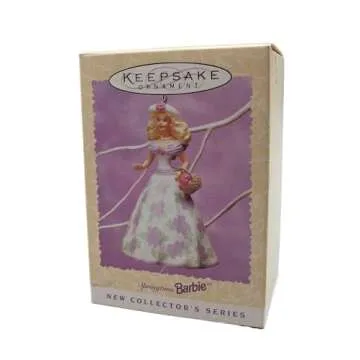 Hallmark Keepsake Spring Ornament Springtime Barbie 1995, Plastic