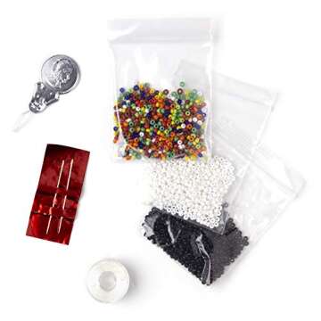 Cousin DIY Creative and Fun Bead Loom Kit with Needle, Thread and More, Black