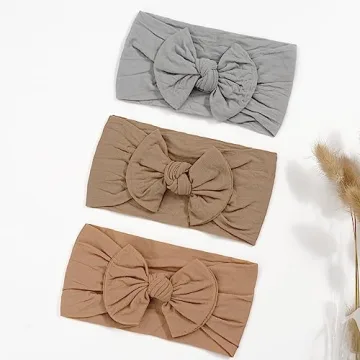 CÉLLOT Super Stretchy Baby Headbands with Hair Bows