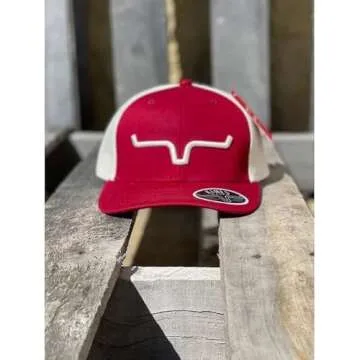 Kimes Ranch Unisex Weekly Upgrade 110 3-D Embroidered Horns Adjustable Snapback One-Size Hat Teal/White