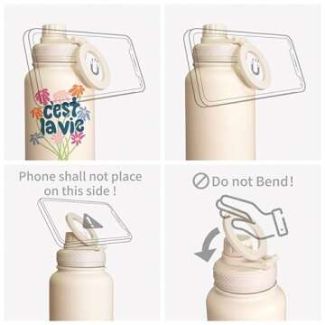 Ztar Insulated Water Bottle - Magnetic & Leak-Proof