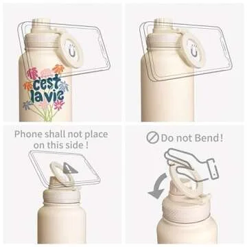 Ztar Insulated Water Bottle - Magnetic & Leak-Proof